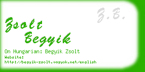 zsolt begyik business card